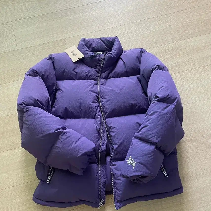 [BUNJANG] Stussy Down Puffer Nylon Purple XL / 스투시 다운 푸퍼 나일론 퍼플 XL