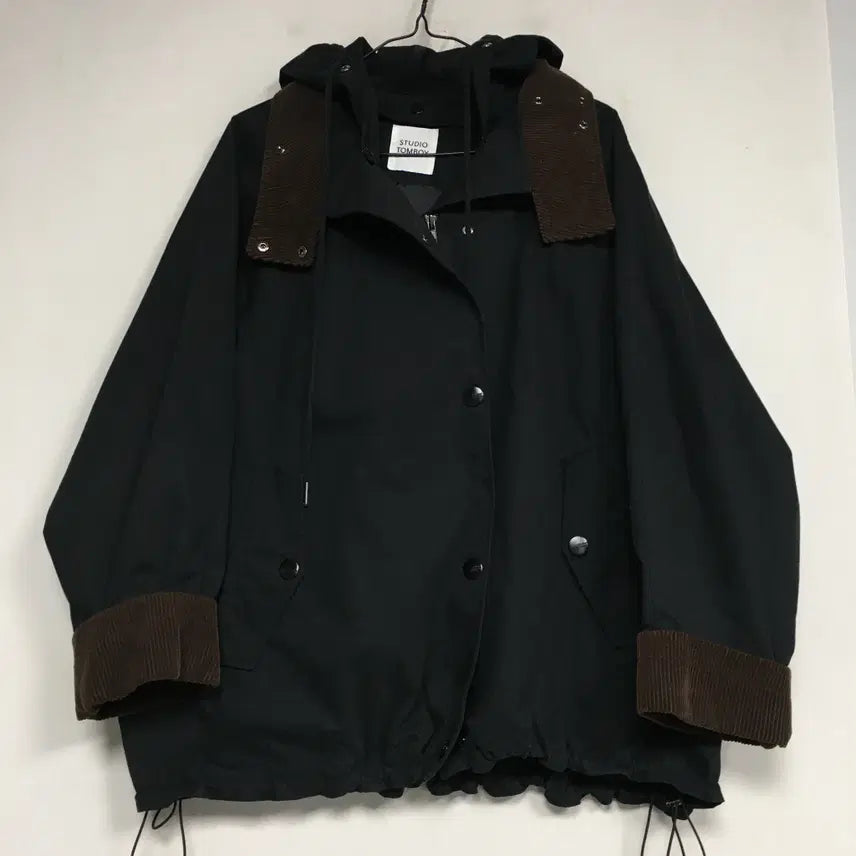 [BUNJANG] Studio Tomboy Corduroy Collar Hooded Jacket / 스튜디오톰보이 코듀로이 카라 후드 자켓