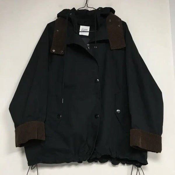 [BUNJANG] Studio Tomboy Corduroy Collar Hooded Jacket / 스튜디오톰보이 코듀로이 카라 후드 자켓