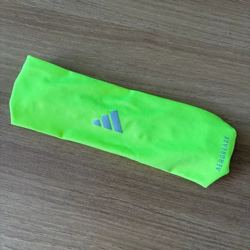[BUNJANG] Adidas Aeroready Fluorescent Headband / [새제품] 아디다스 형광색 에어로레디 헤어밴드