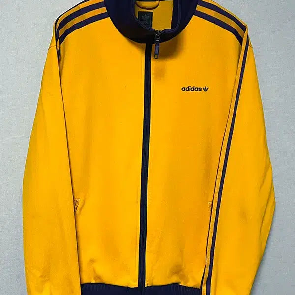 [BUNJANG] Adidas Firebird Yellow Purple Men's Track Top Jersey Spring/Autumn Size S (90-95) / 아디다스 파이어버드 옐로우 퍼플 남자 트랙탑 져지 춘추 S 90-95