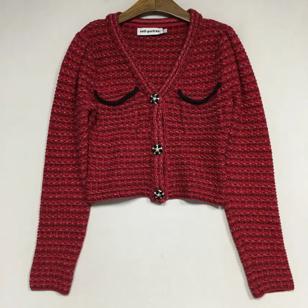 [BUNJANG] Self-Portrait Tweed Knit Jacket UK6 / 셀프포트레이트 트위드 니트 자켓 UK6