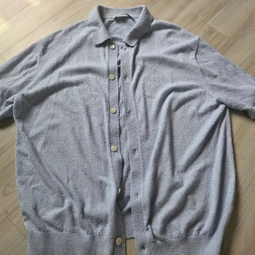 [BUNJANG] In tempo mood Pure Button-Up Cardigan Soft Blue / 인템포무드 퓨어 버튼 업 가디건 소프트블루 L사이즈