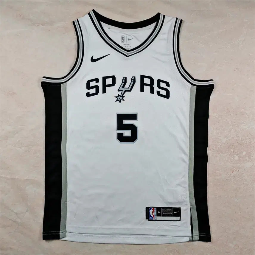[BUNJANG] San Antonio Spurs David Robinson #50 White Basketball Jersey / 스티븐 캐슬 농구 유니폼 NBA 스퍼스 5호 화이트 핫 프레스 S-XXL