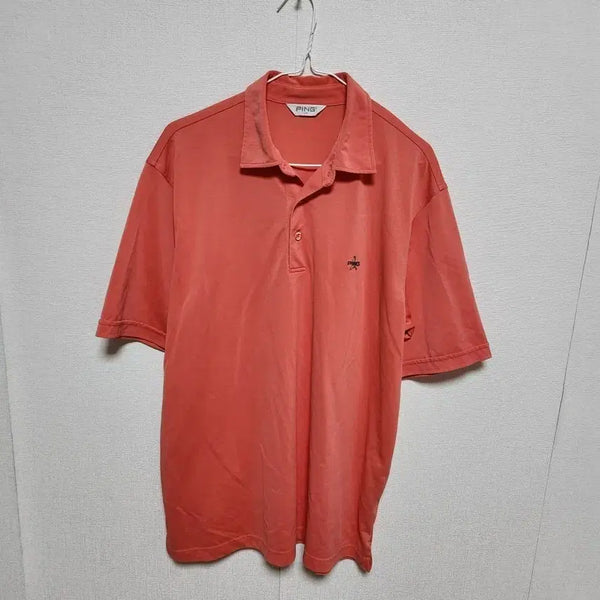 [BUNJANG] Pink Men's Short Sleeve T-Shirt XL / 핑 남성 반팔티 105XL@9925