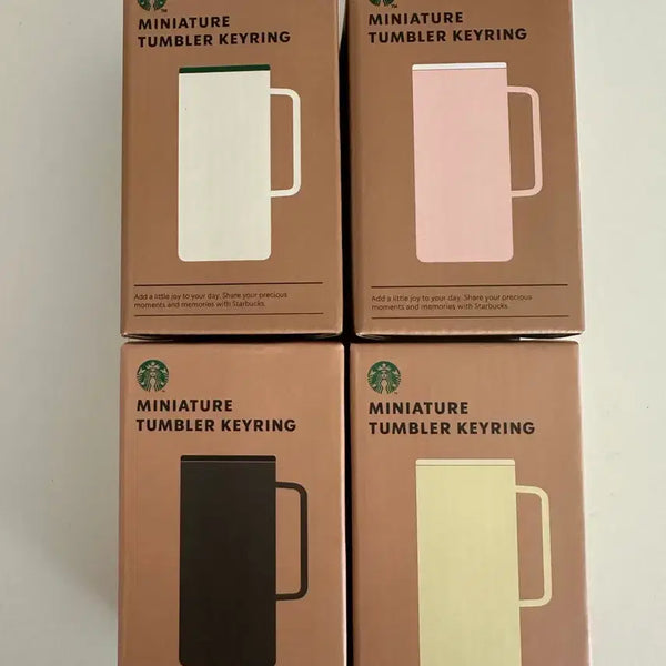 [BUNJANG] Starbucks Miniature Tumbler Keychain - Pink, Yellow, White, Black / 스타벅스 미니어처 텀블러 키링 핑크/옐로우/화이트/블랙