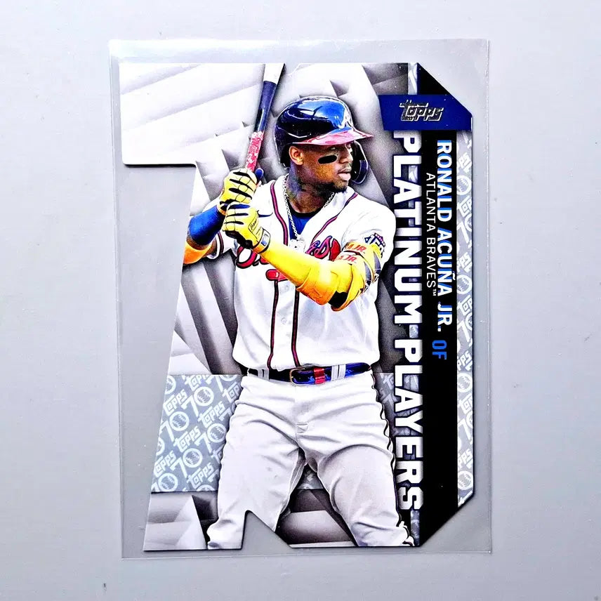[BUNJANG] MLB Ronald Acuña Jr. 70th Anniversary Dycutt 2021 Topps / MLB 아쿠냐 주니어 70한정 다이컷 2021 탑스