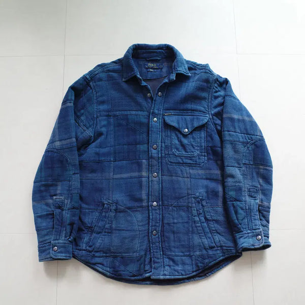 [BUNJANG] Polo Ralph Lauren Indigo Patchwork Quilting Jacket / 2017 F/W [S] 폴로 랄프로렌 인디고 패치워크 퀼팅자켓