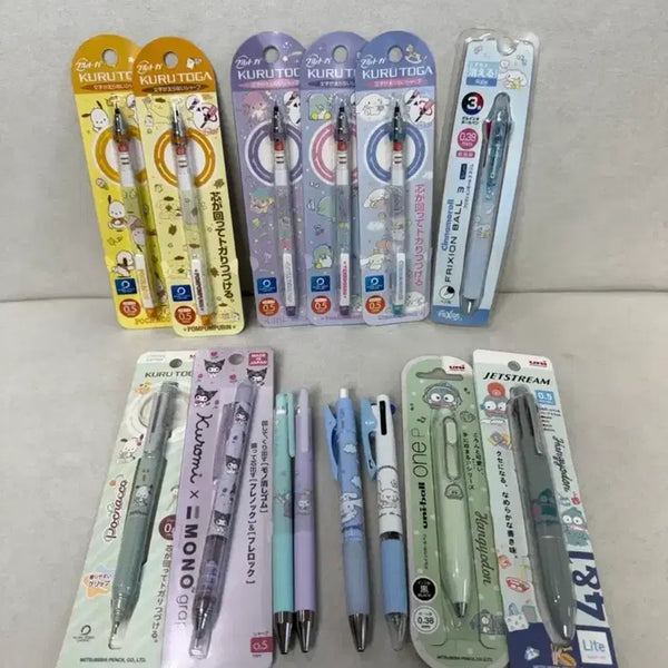 [BUNJANG] Sanrio Kurutoga Mechanical Pencil (Kuromi, Little Twin Stars, Cinnamoroll, Pompompurin, Pochacco) / 산리오 쿠루토가 샤프 볼펜 쿠로미 리틀 트윈스타 시나모롤 폼폼푸린 포차코