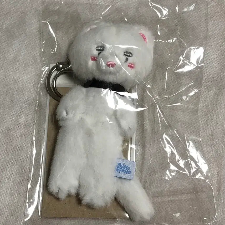 [BUNJANG] Onew Jjingnyangi Popup MD Weasel Doll Keyring Photocard Included Sealed / 온유 찡냥이 팝업 MD 족제비 인형 키링 포카포함 미개봉