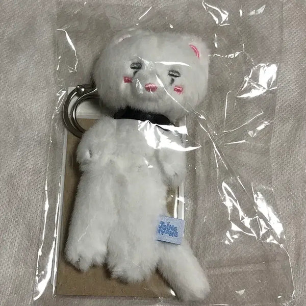 [BUNJANG] Onew Jjingnyangi Popup MD Weasel Doll Keyring Photocard Included Sealed / 온유 찡냥이 팝업 MD 족제비 인형 키링 포카포함 미개봉