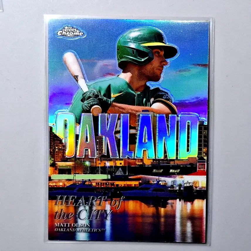 [BUNJANG] MLB Matt Olson Heart of the City Refractor 2022 Topps Chrome / MLB 맷올슨 하트오브더시티 리플 2022 탑스크롬