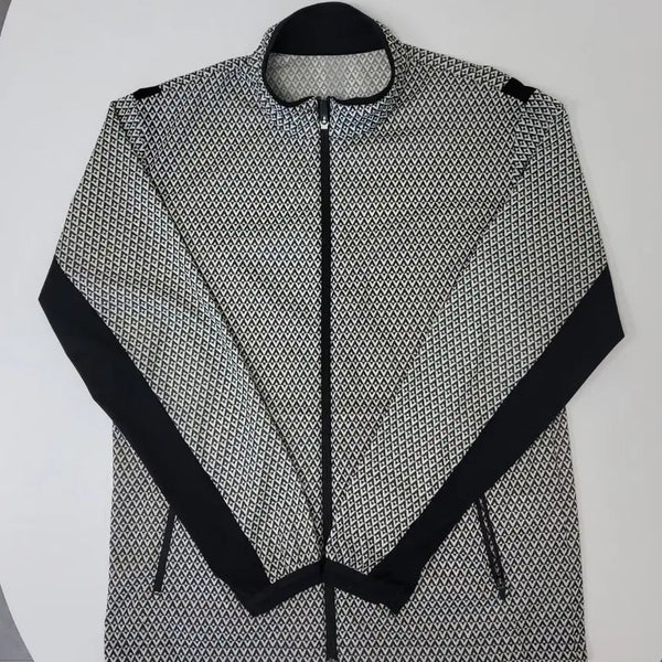 [BUNJANG] Wide Angle Golf Pattern Windbreaker Jacket / 와이드 앵글 골프  패턴  바람막이 자켓