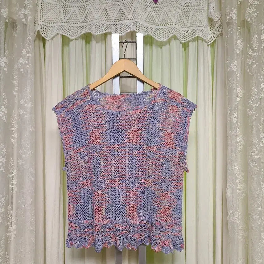 [BUNJANG] Hand-knitted Vest / 손뜨개 조끼