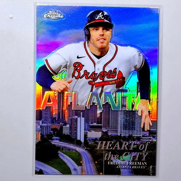 [BUNJANG] MLB Freddie Freeman Heart of the City Refractor 2022 Topps Chrome / MLB 프레디 프리먼 하트오브더시티 리플 2022 탑스크롬