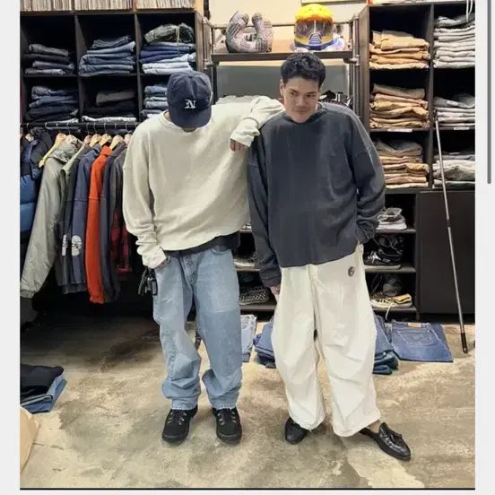 [BUNJANG] Bedford Brooklyn Waffle Long Sleeve Ivory / Bedford Brklyn 베드포트 브루클린 와플 롱슬리브 아이보리