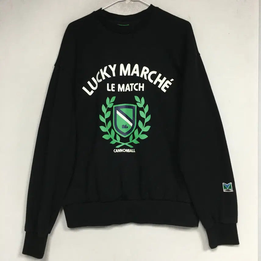 [BUNJANG] Lucky Marche Lettering Logo Sweatshirt M / 럭키마르쉐 레터링 로고 맨투맨 M