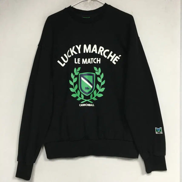 [BUNJANG] Lucky Marche Lettering Logo Sweatshirt M / 럭키마르쉐 레터링 로고 맨투맨 M