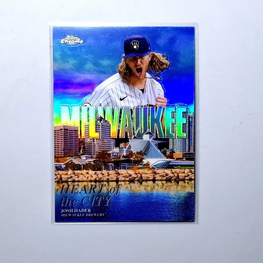 [BUNJANG] MLB Josh Hader Heart of the City Refractor 2022 Topps Chrome / MLB 조시헤이더 하트오브더시티 리플 2022 탑스크롬