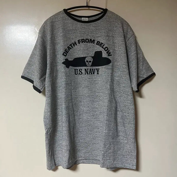 [BUNJANG] Warehouse Ringer Tee Black Grey Large / 웨어하우스 링거티 블랙그레이 라지 L