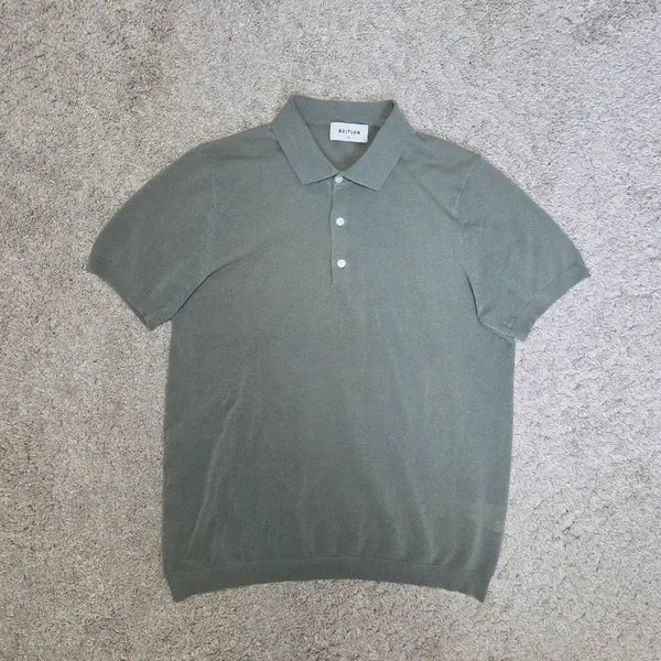 [BUNJANG] Edition Short Sleeve Polo Knit / 에디션 반팔 카라 니트