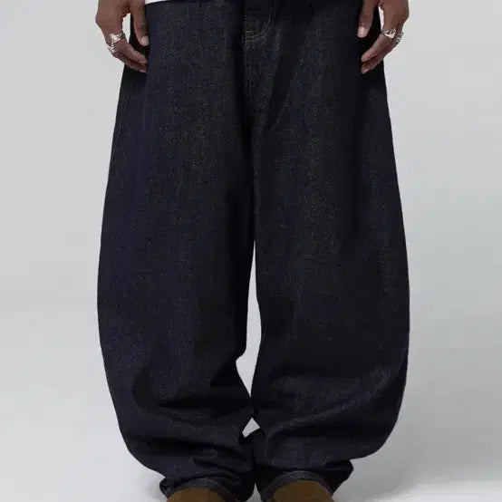 [BUNJANG] Suede Contour Pocket Denim Indigo / 스웨이드 컨투어 포켓 데님 인디고