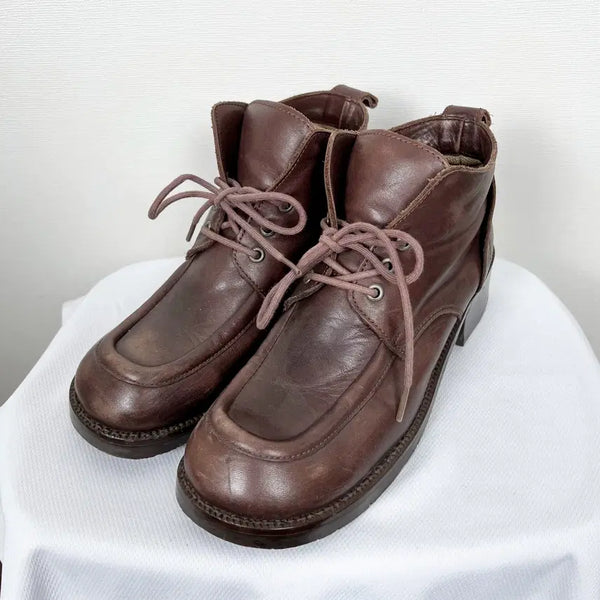 [BUNJANG] Tandy Vintage Leather Walker Boots Women's 235 / 탠디 워커 부츠 신발 여성 235 라덴 빈티지