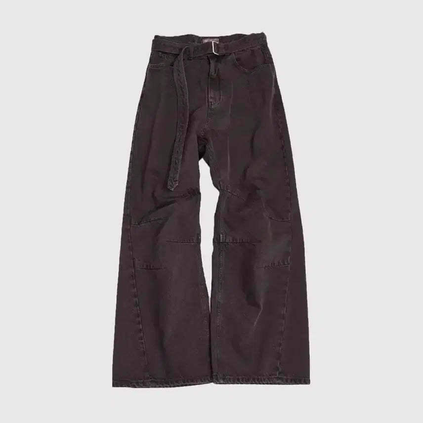 [BUNJANG] 999humanity Av Pleats Dyed Denim Pants (Faded Purple) / 999휴머니티 AV 플리츠 다이드 데님 팬츠 (페이디드 퍼플)