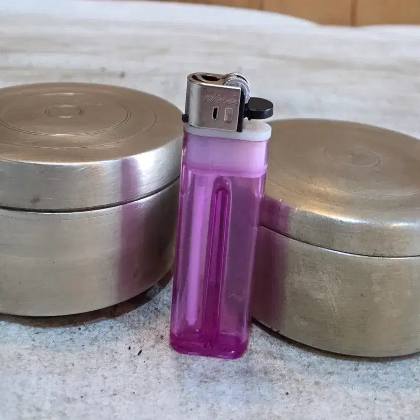 [BUNJANG] Antique Brass Incense Case Set of 2 / 옛날 동 향합 2점
