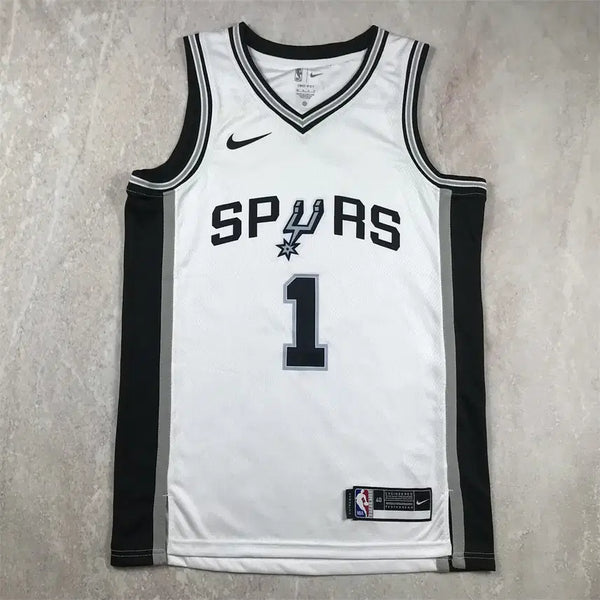 [BUNJANG] Victor Wembanyama Spurs #1 White Hotshtamp Jersey Size S-XXL / 빅터 벤반아마 NBA 스퍼스 1호 화이트 핫스탬프 SIZE S-XXL