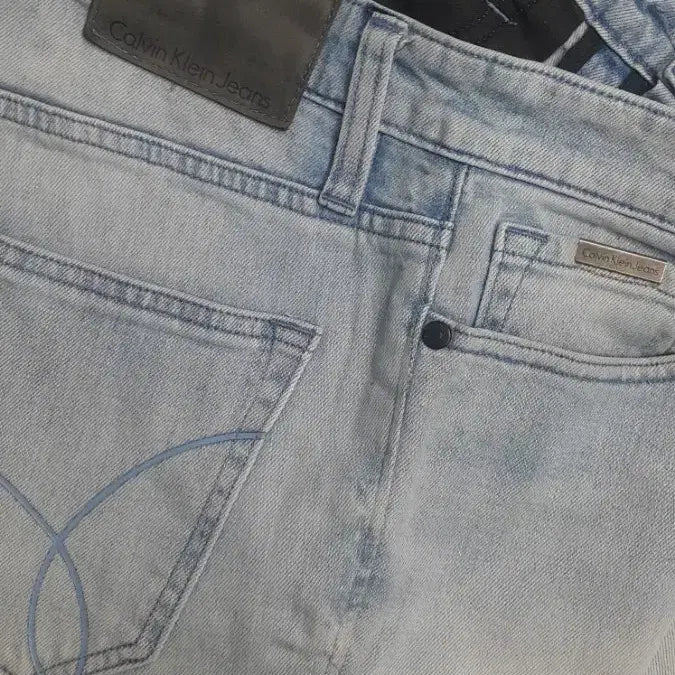 [BUNJANG] Calvin Klein Men's Sky Blue Stretch Jeans - Size 30 / CK 캘빈클라인(사방스판) 수입대님 30인치(No.397)드라이완료!