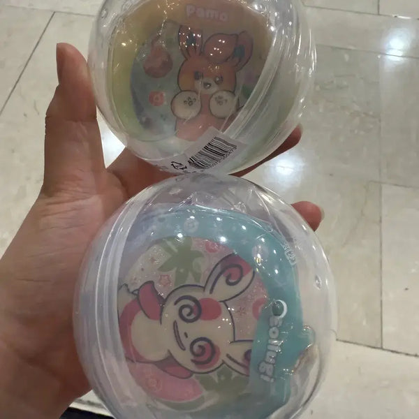 [BUNJANG] Pokemon Busan Pop-up Gacha Fan Charm Collection / 포켓몬 부산 팝업 가챠 부채 키링 컬렉션 빠모 얼루기
