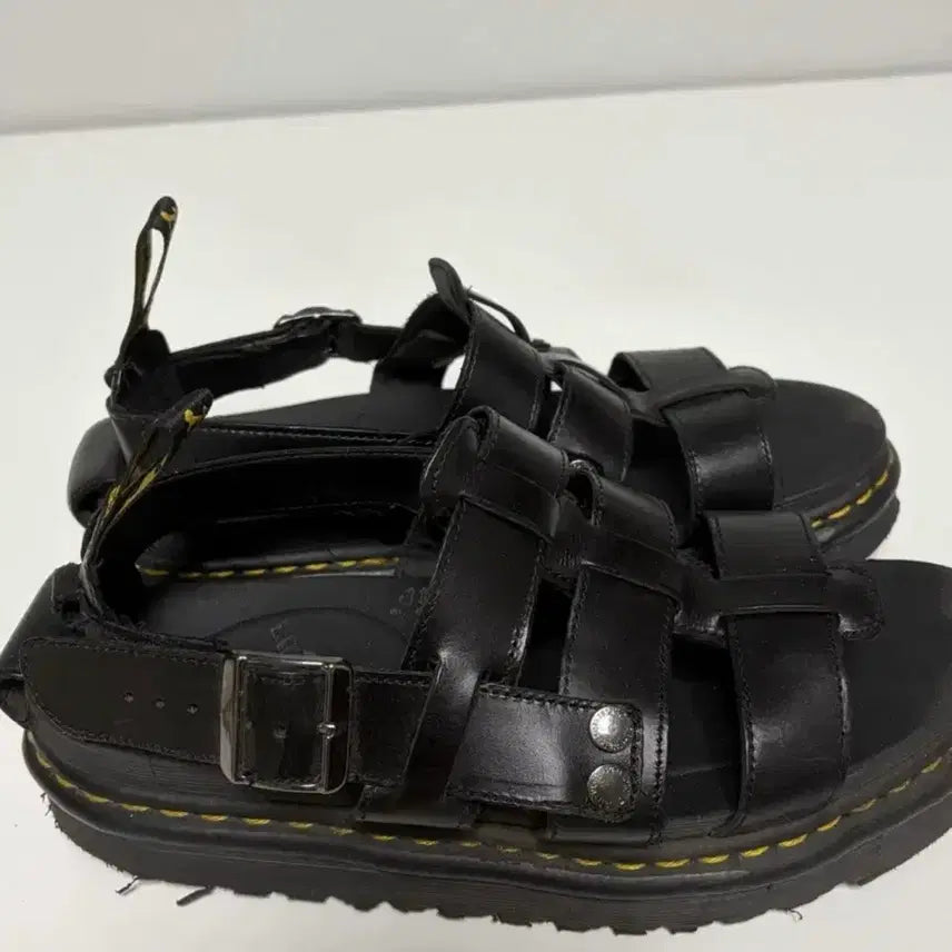 [BUNJANG] Dr. Martens Terry Leather Sandals Black 290mm / 닥터마틴 테리 가죽 샌들 290mm