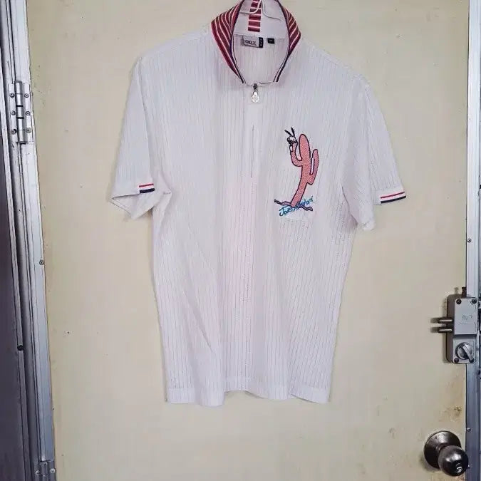 [BUNJANG] JD Men's Summer Cactus Embroidery T-Shirt - Size 95 / 제이디남성 여름 티 95싸이즈