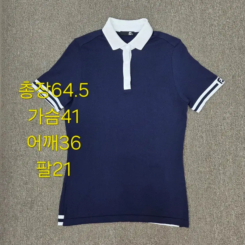 [BUNJANG] FootJoy Golf Apparel Navy Short Sleeve Polo Shirt (M) / M 풋조이 골프웨어 반팔 카라티 네이비