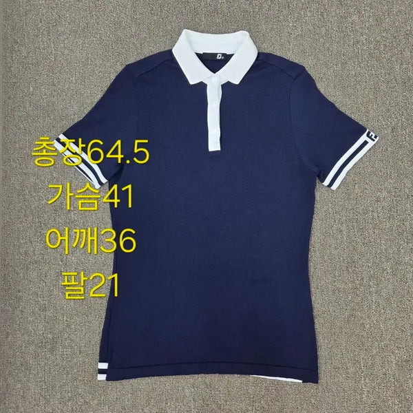 [BUNJANG] FootJoy Golf Apparel Navy Short Sleeve Polo Shirt (M) / M 풋조이 골프웨어 반팔 카라티 네이비