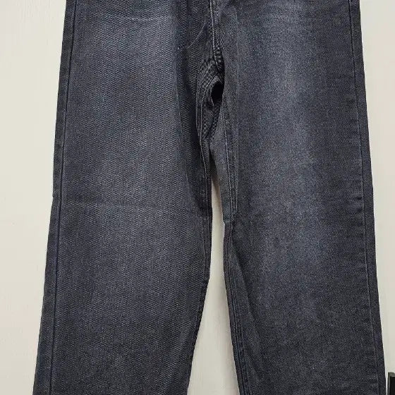 [BUNJANG] Black Denim Wide Pants / 블랙 데님 와이드 팬츠