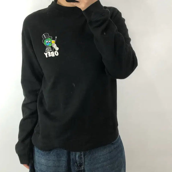 [BUNJANG] OBEY Printing Sweatshirt / [S] 오베이 프린팅 맨투맨