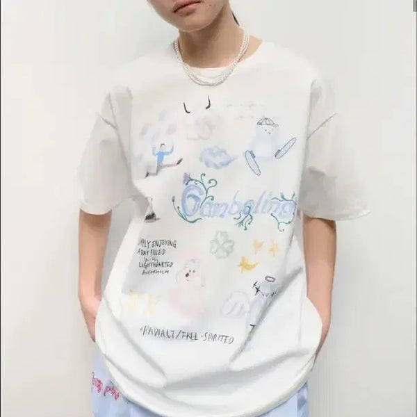 [BUNJANG] Typeservice Gamboling Top Short Sleeve T-Shirt / 타입서비스 gamboling top 반팔티