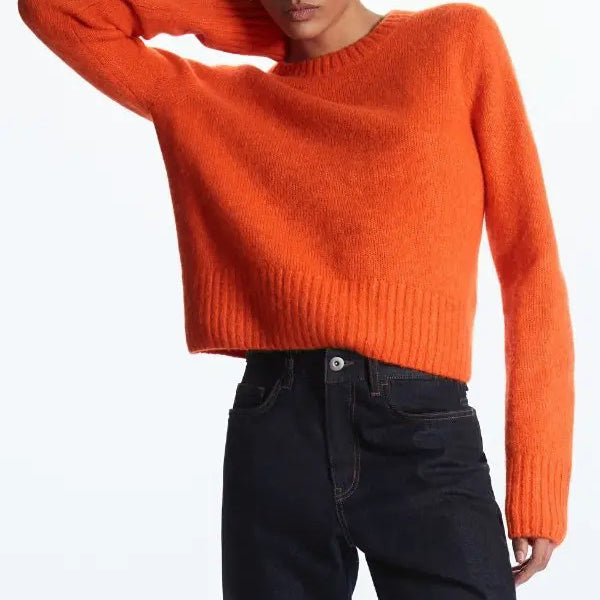 [BUNJANG] COS Orange Wool Knit Sweater M / COS 코스 오렌지 울 니트 M