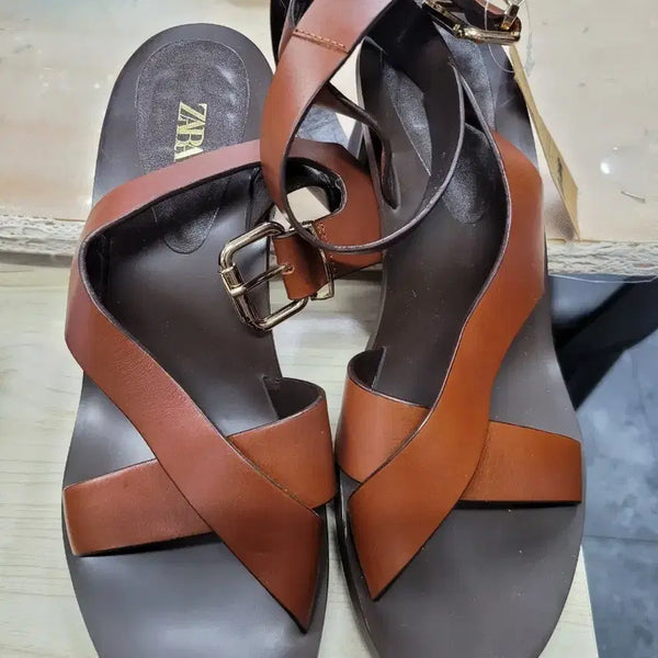 [BUNJANG] ZARA Brown Sandals Size 38 / 자라 샌들 브라운38
