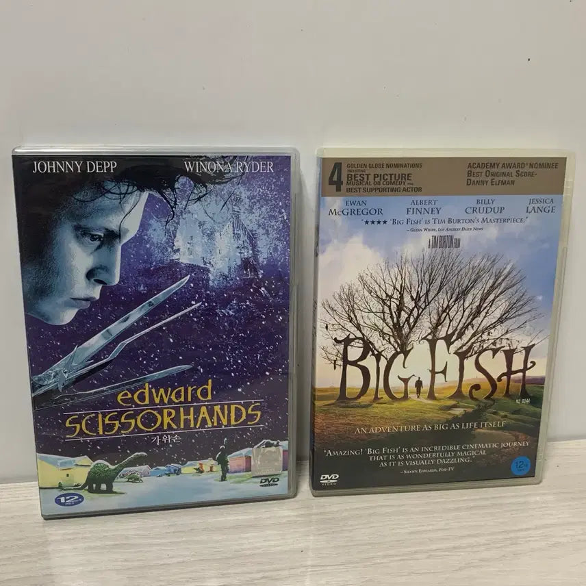[BUNJANG] Tim Burton Director Collection: Edward Scissorhands & Big Fish DVD Set / [DVD] 가위손 & 빅피쉬  / 팀버튼 감독 영화