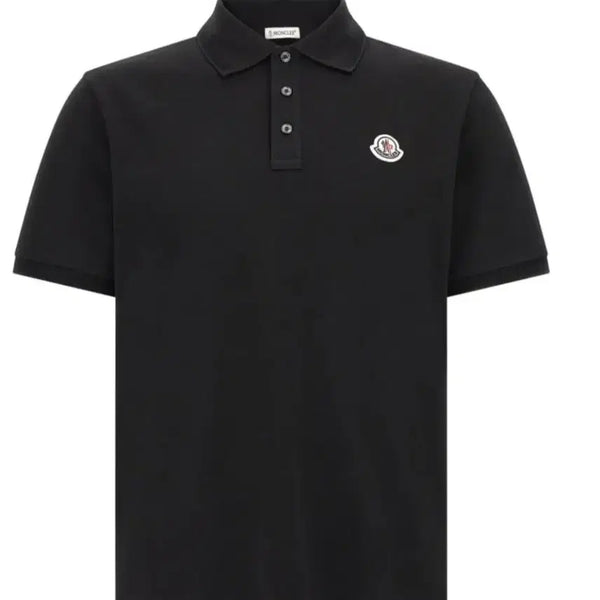 [BUNJANG] Moncler Short Sleeve Polo Shirt Black M / 몽클레르 반팔 카라티 블랙 M 새제품