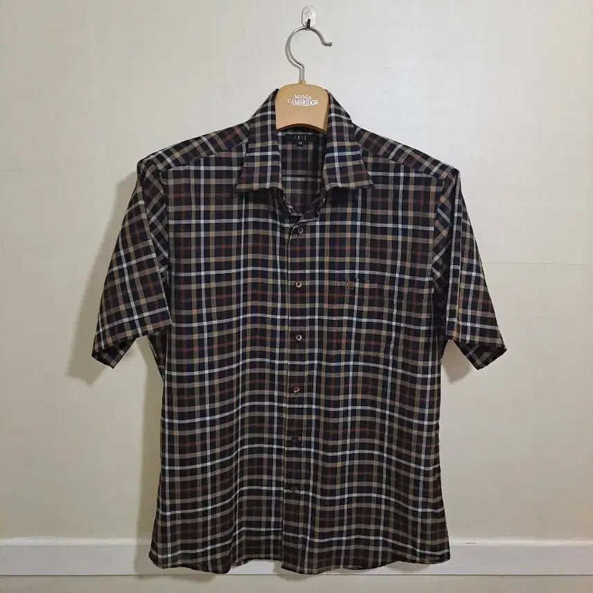 [BUNJANG] Daks Check Short Sleeve Shirt Size 105 / 닥스 체크 반팔 셔츠 105사이즈
