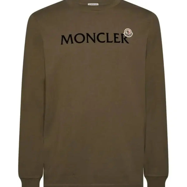 [BUNJANG] Moncler Long Sleeve T-Shirt Green M / 몽클레어 긴팔 티셔츠 그린 M 새제품