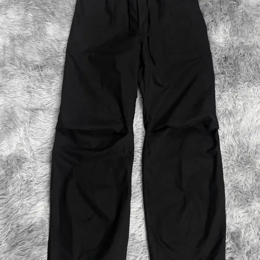 [BUNJANG] Uniform Bridge Nylon Wide Banding Fatigue Pants Black / 유니폼 브릿지 나일론 와이드 밴딩 퍼티그 팬츠 블랙y 6487