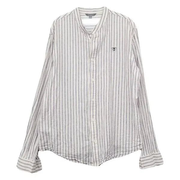 [BUNJANG] Guess Striped Light Grey Shirt XL / 게스 스트라이프 라이트 그레이 셔츠 XL