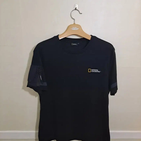 [BUNJANG] National Geographic Black Short Sleeve T-Shirt Size 110 / 내셔널지오그래픽 블랙 반팔 티셔츠 110사이즈
