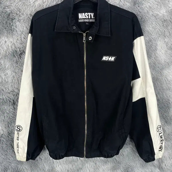[BUNJANG] Nasty Kick LIKE FURY Colorblock Detail Denim Jacket / 네스티킥 LIKE FURY 박시핏 배색 디테일 데님 자켓y 6489