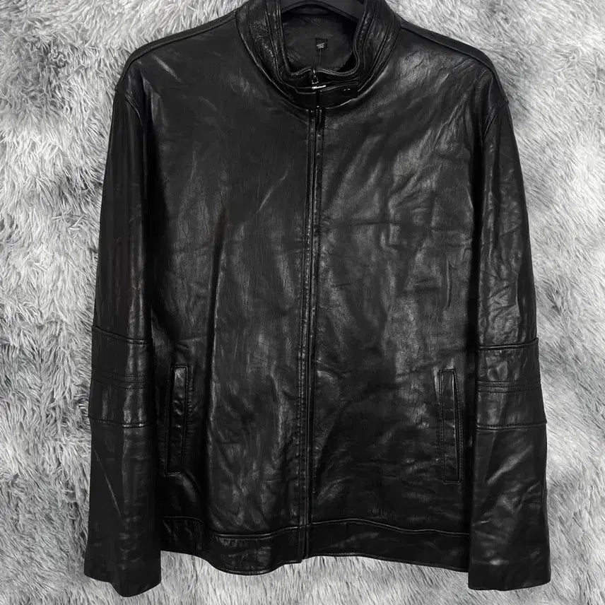 [BUNJANG] Vintage Archive Lambskin Single Jacket Black / 빈티지 아카이브 양가죽 램스킨 싱글 자켓 블랙y 6491